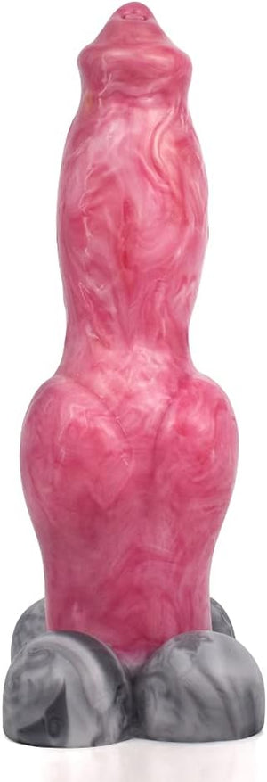German Shepherd Medium Fantasy Silicone Dildo with Suction Cup 8 Inch