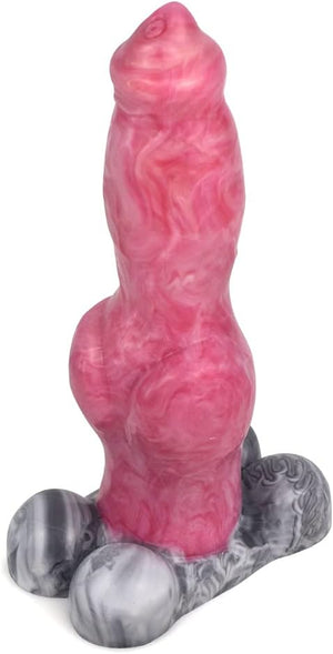 German Shepherd Medium Fantasy Silicone Dildo with Suction Cup 8 Inch