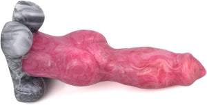 German Shepherd Medium Fantasy Silicone Dildo with Suction Cup 8 Inch