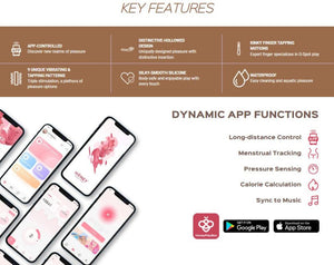 Honey Play Box Terri App-Controlled Kinky Finger Tapping Rabbit Vibrator Purple Buy in Singapore LoveisLove U4Ria
