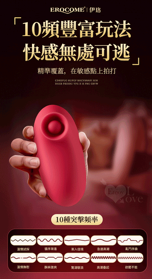 Erocome Rose Pluse With 10 Flapping Modes Red or Yellow Vibrators - Clitoral & Labia Buy Sex Toys in Singapore LoveisLove U4Ria