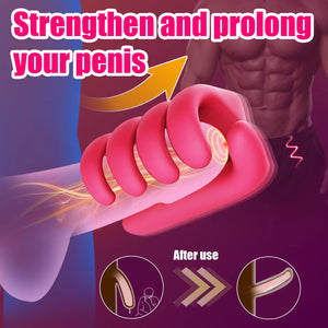 5-Finger Tapping Endurance Training Male Masturbator Red