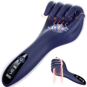 5-Finger Vibrating Endurance Training Male Masturbator Black Male Mastubators - Vibrating Masturbators Buy Sex Toys in Singapore LoveisLove U4Ria