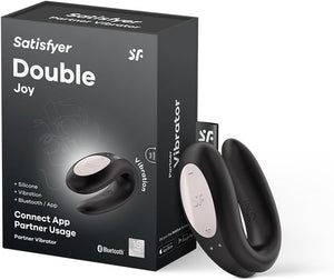 Satisfyer Double Joy App-controlled Partner Vibrator (Authorized Retailer)(Brand New Packaging Edition) Vibrators - App/Bluetooth/Wifi Controlled Buy Sex Toys in Singapore LoveisLove U4Ria