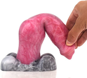 German Shepherd Medium Fantasy Silicone Dildo with Suction Cup 8 Inch
