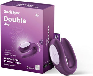 Satisfyer Double Joy App-controlled Partner Vibrator (Authorized Retailer)(Brand New Packaging Edition) Vibrators - App/Bluetooth/Wifi Controlled Buy Sex Toys in Singapore LoveisLove U4Ria