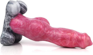German Shepherd Medium Fantasy Silicone Dildo with Suction Cup 8 Inch