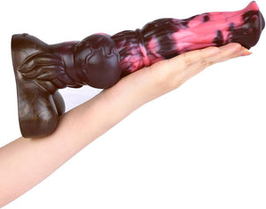 Gold Knight or Phantom Knight Horse Large Fantasy Silicone Dildo with Suction Cup 10 InchDildos - Large & Unique Dildos Buy Sex Toys in Singapore LoveisLove U4Ria