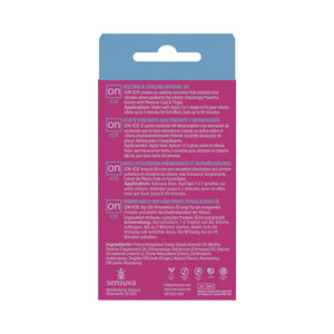 Sensuva ON For Her On Ice Natural Arousal Oil 5 ML 0.17 FL OZ (New Packaging) Enhancers & Essentials - Her Sex Drive Buy Sex Toys in Singapore LoveisLove U4Ria