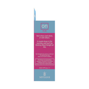Sensuva ON For Her On Ice Natural Arousal Oil 5 ML 0.17 FL OZ (New Packaging) Enhancers & Essentials - Her Sex Drive Buy Sex Toys in Singapore LoveisLove U4Ria