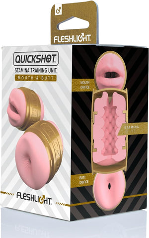 Fleshlight Quickshot Stamina Training Unit Mouth & Butt or Lady & Butt