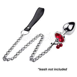 Small Jewelled Metal Anal Plug with Bells Red Anal - Tail & Jewelled Butt Plugs Buy Sex Toys in Singapore LoveisLove U4Ria