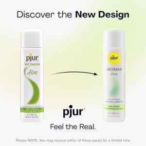 Pjur Woman Aloe Water Based Personal Lubricant 30 ML or 100 ML (Brand New Box Image)