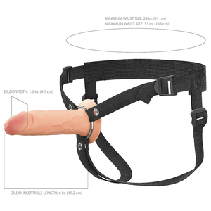 Fantasy X-Tensions Elite Hollow Silicone Strap-On 6 Inch or 7 Inch or 8 Light or Brown Hollow Strap-Ons Buy Sex Toys in Singapore LoveisLove U4Ria