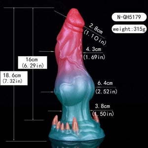 Fanged Knot Large Fantasy Silicone Dildo with Suction Cup 7 Inch Dildos - Large & Unique Dildos  Buy Sex Toys in Singapore LoveisLove U4Ria