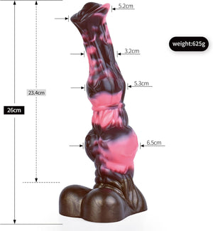 Gold Knight or Phantom Knight Horse Large Fantasy Silicone Dildo with Suction Cup 10 InchDildos - Large & Unique Dildos Buy Sex Toys in Singapore LoveisLove U4Ria