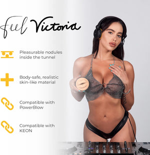 Kiiroo Strokers Feel Victoria June Mouth With or Without PowerBlow Male Masturbators - Automatic Masturbators Buy Sex Toys in Singapore LoveisLove U4Ria