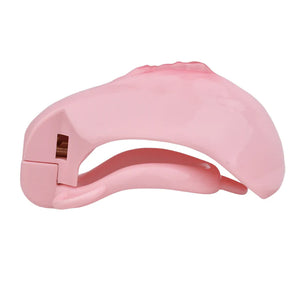 Realistic Nude Vagina Male Chastity Cage with 4 Rings, Pink Jewelled Silver Metal Plug and Belt For Him - Chastity Devices Buy Sex Toys in Singapore LoveisLove U4Ria