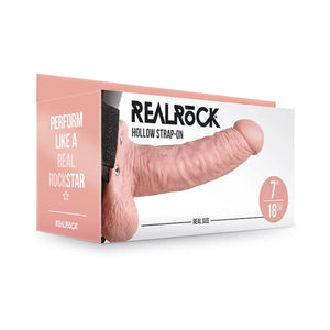 Shots RealRock Realistic Hollow Strap-On 6 Inch or 7 Inch with or without balls Strap-Ons & Harnesses - Hollow Strap-Ons Buy in Singapore LoveisLove U4Ria