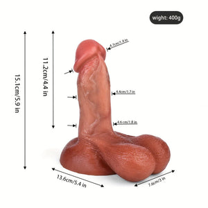 Charlemagne Liquid SIlicone Dildo with Big Balls and Suction Cup 4.4 Inch Dildo - Realistic Dildos  Buy Sex Toys in Singapore LoveisLove U4Ria