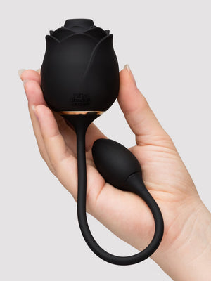 Fifty Shades of Grey Dark Blushing Rose Clitoral Suction And Vibrating Egg For Her - Clitoral Suction Buy Sex Toys in Singapore LoveisLove U4Ria