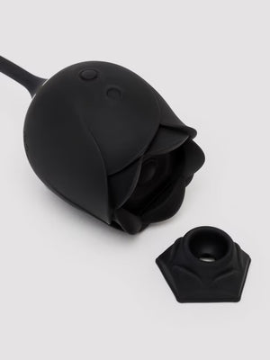 Fifty Shades of Grey Dark Blushing Rose Clitoral Suction And Vibrating Egg For Her - Clitoral Suction Buy Sex Toys in Singapore LoveisLove U4Ria