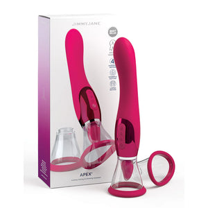 Jimmyjane Apex Oral Sex Simulator With Suction, Licking And Vibrating Massager Vibrators - Clit Stimulation & G-Spot Buy in Singapore LoveisLove U4Ria