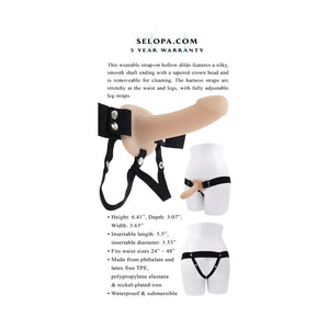 Selopa Our First Hollow Strap-On Light Strap-Ons & Harnesses - Hollow Strap-Ons Buy Sex Toys in Singapore LoveisLove U4Ria
