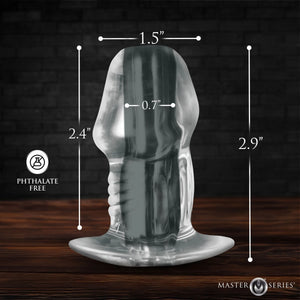 Master Series Dicked Hollow Anal Plug Clear Anal - Anal Probes & Tools Buy Sex Toys in Singapore LoveisLove U4Ria
