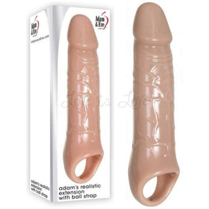 Adam & Eve Adam's Realistic Penis Extension With Ball Strap Buy in Singapore LoveisLove U4Ria 