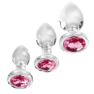 Adam & Eve Pink Gem Glass Plug Buy in Singapore LoveisLove U4Ria 