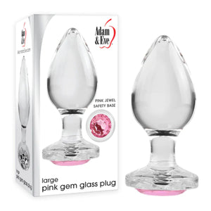 Adam & Eve Pink Gem Glass Plug Buy in Singapore LoveisLove U4Ria 