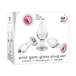 Adam & Eve Pink Gem Glass Plug Buy in Singapore LoveisLove U4Ria 