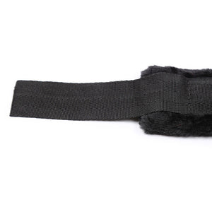 Adjustable Furry Wrist Cuffs with Removable Chain
