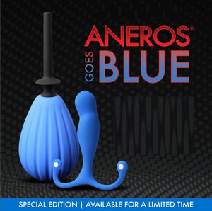 Aneros Prelude Enema Bulb Kit Anal Douche Red or Special Edition Blue