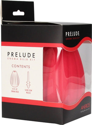 Aneros Prelude Enema Bulb Kit Anal Douche Red or Special Edition Blue