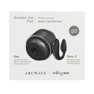 Arcwave x We-Vibe Double the Fun Voy Manual Stroker and Sync 2 App-Controlled Vibrator (Authorized Retailer) Buy in Singapore LoveisLove U4Ria 