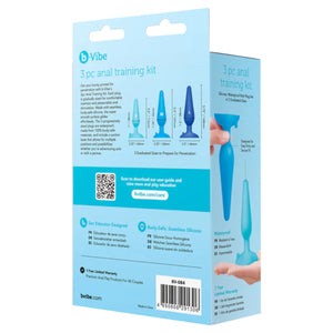B-Vibe 3-Piece Silicone Anal Plug Training Kit With Suction Base Buy in Singapore LoveisLove U4Ria 
