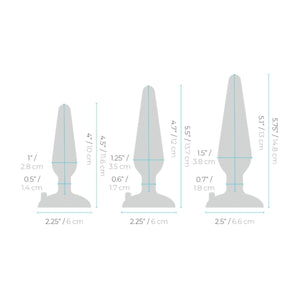 B-Vibe 3-Piece Silicone Anal Plug Training Kit With Suction Base Buy in Singapore LoveisLove U4Ria 