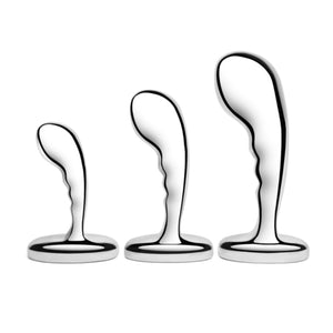B-Vibe Stainless Steel P-Spot Plug Training Set Buy in Singapore LoveisLove U4Ria 