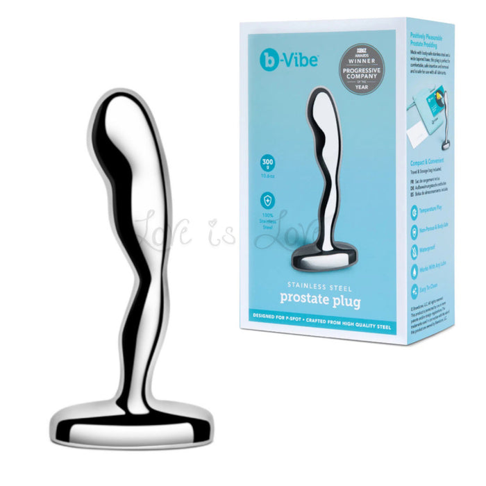B-Vibe Stainless Steel Prostate Plug