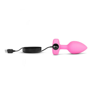 B-vibe Vibrating Heart Anal Plug with Heart-Shaped Jewel Base Pink S/M Or Red M/L  Buy in Singapore LoveisLove U4Ria 