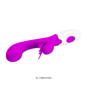 Pretty Love Butterfly Kiss Silicone Rabbit Vibrator Pink Vibrators - Rabbit Vibrators Buy Sex Toys in Singapore LoveisLove U4Ria