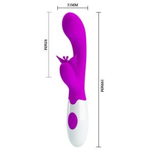 Pretty Love Butterfly Kiss Silicone Rabbit Vibrator Pink Vibrators - Rabbit Vibrators Buy Sex Toys in Singapore LoveisLove U4Ria