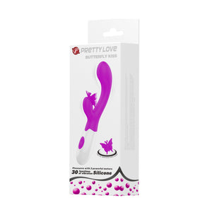Pretty Love Butterfly Kiss Silicone Rabbit Vibrator Pink Vibrators - Rabbit Vibrators Buy Sex Toys in Singapore LoveisLove U4Ria