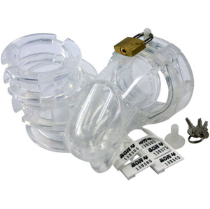 BON4L Large Silicone Chastity Device Kit Clear or Red or Black  Buy in Singapore LoveisLove U4Ria