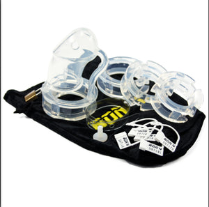 BON4L Large Silicone Chastity Device Kit Clear or Red or Black  Buy in Singapore LoveisLove U4Ria
