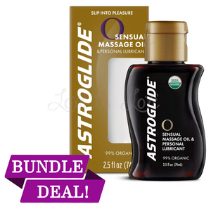 Astroglide O Sensual Massage Oil Lubricant (USDA Certified)(Exp 11/2025)