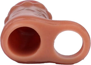 Bead Ring Liquid Silicone Realistic Cock Sheath 5.8 Inch #316