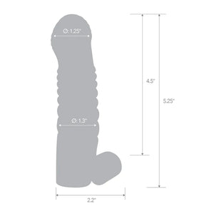 Blue Line 5.25 Inch Vibrating Penis Enhancing Sleeve Extension Buy in Singapore LoveisLove U4Ria 